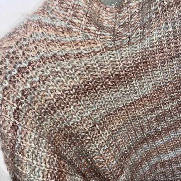 MARLED Neutral Spacedye Mock Neck Sweater M NWT - Picture 3 of 13